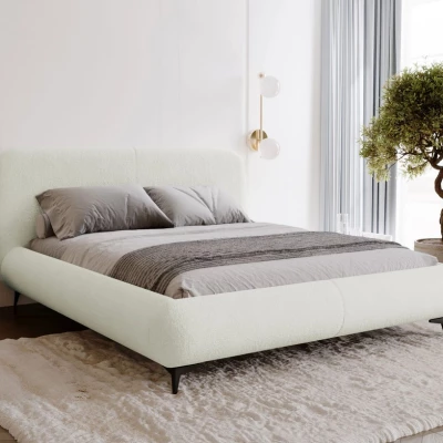 Postel s úložným prostorem 140x200 VLADA - smetanová