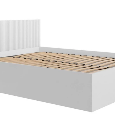 Manželská postel s úložným prostorem 160x200 TABORO - bílá