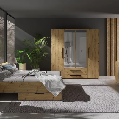 Manželská postel 160x200 ANDELINA - dub artisan