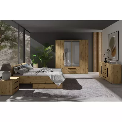 Manželská postel 160x200 ANDELINA - dub artisan