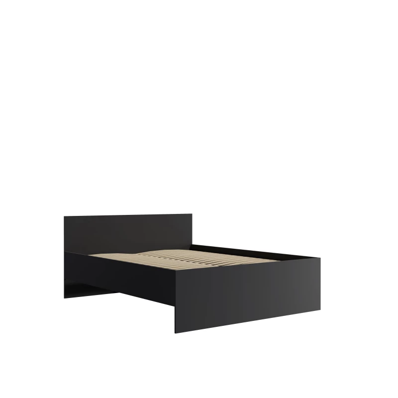 Manželská postel 160x200 ANDELINA - černá matná