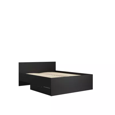 Manželská postel 160x200 ANDELINA - černá matná