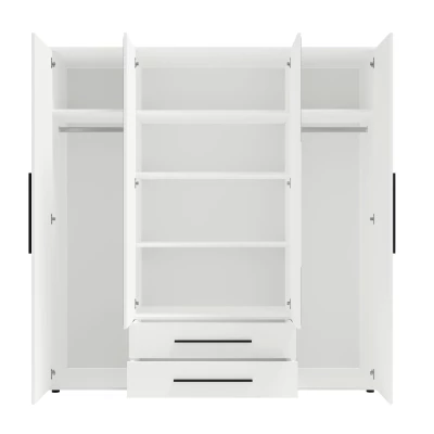 Šatní skříň se zrcadlem 198 cm ANDELINA - kašmír