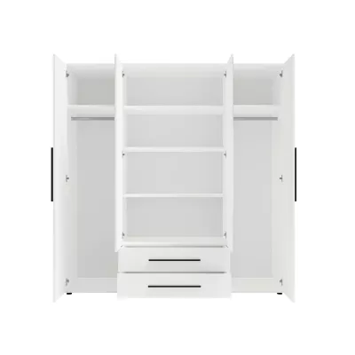 Šatní skříň se zrcadlem 198 cm ANDELINA - kašmír