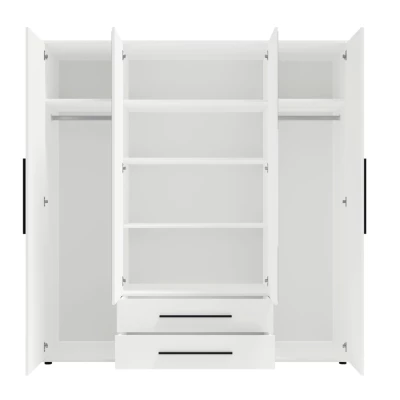 Šatní skříň se zrcadlem 198 cm ANDELINA - dub artisan