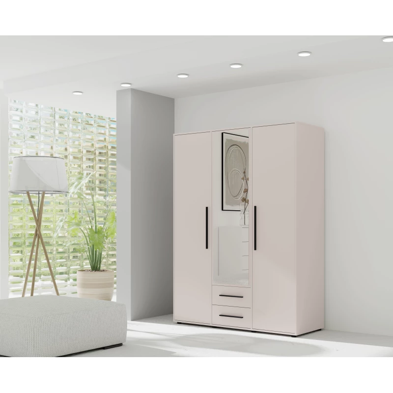 Kombinovaná šatní skříň 150 cm ANDELINA - kašmír