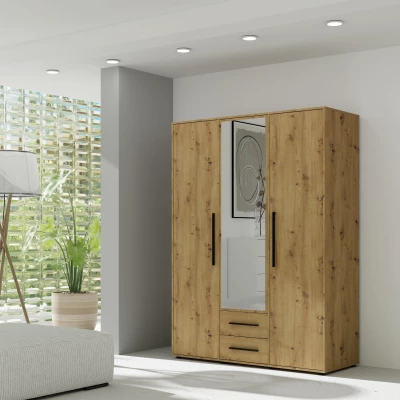 Kombinovaná šatní skříň 150 cm ANDELINA - dub artisan