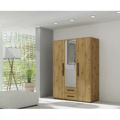 Kombinovaná šatní skříň 150 cm ANDELINA - dub artisan