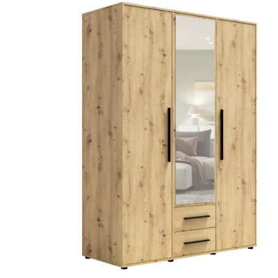 Kombinovaná šatní skříň 150 cm ANDELINA - dub artisan