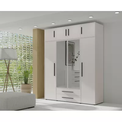 Nástavba na šatní skříň 198 cm ANDELINA - bílá matná