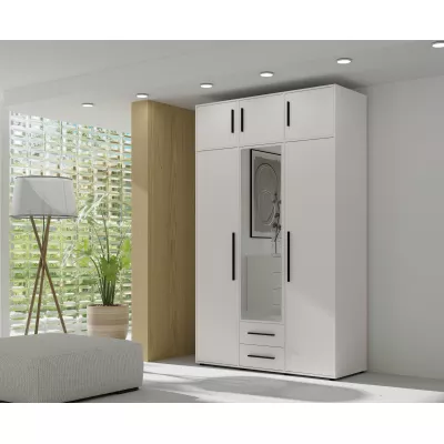 Nástavba na šatní skříň 150 cm ANDELINA - bílá matná