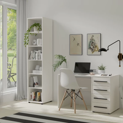 Policový regál ANDELINA - bílý mat