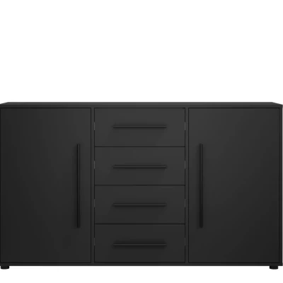 Kombinovaná komoda ANDELINA - černý mat