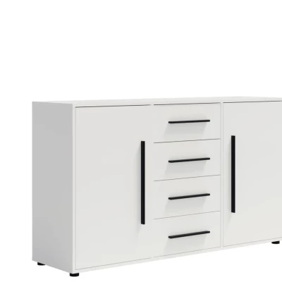 Kombinovaná komoda ANDELINA - bílý mat