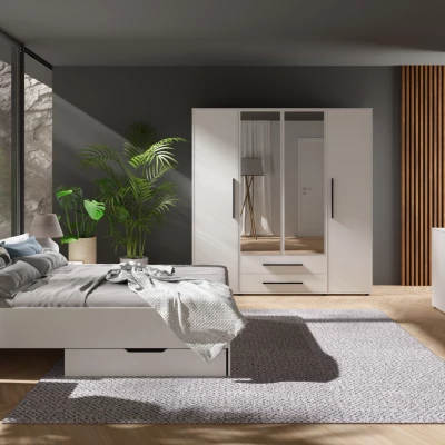 Kombinovaná komoda ANDELINA - bílý mat