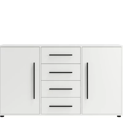 Kombinovaná komoda ANDELINA - bílý mat