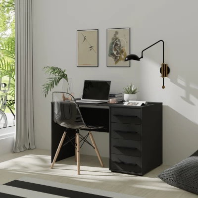 Psací stůl ANDELINA - černý matný