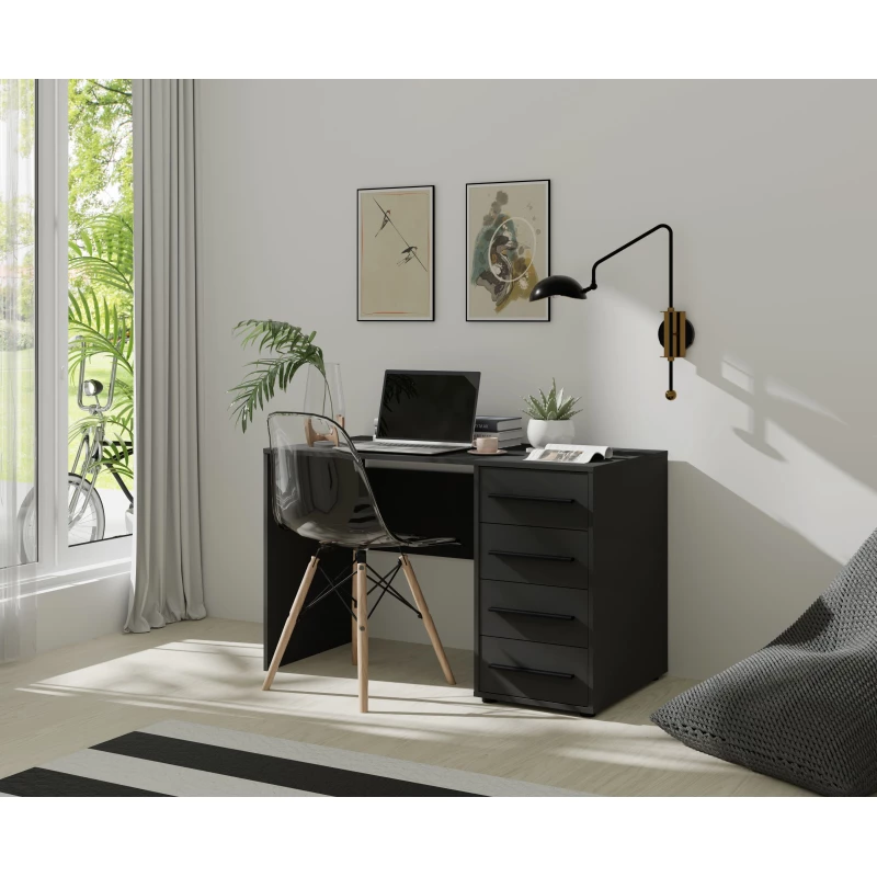 Psací stůl ANDELINA - černý matný