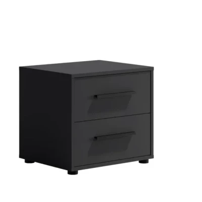 Noční stolek ANDELINA - černý matný