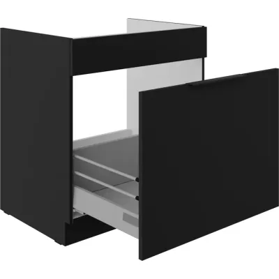 Dolní skříňka na dřez NICOLLA - šířka 80 cm, kašmír / dub artisan