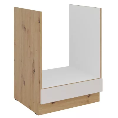 Sporáková skříňka NICOLLA - šířka 60 cm, kašmír / dub artisan