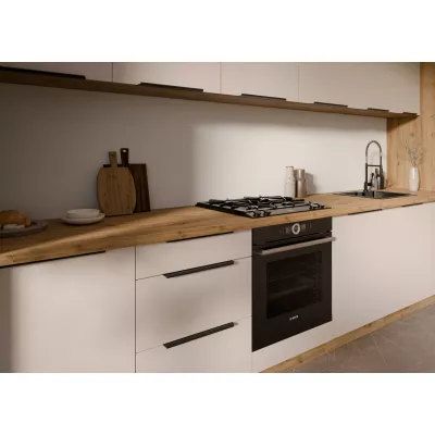 Sporáková skříňka NICOLLA - šířka 60 cm, kašmír / dub artisan