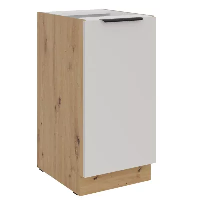 Dolní jednodveřová skříňka NICOLLA - šířka 40 cm, kašmír / dub artisan