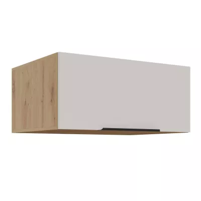 Hluboká digestořová skříňka NICOLLA - šířka 80 cm, kašmír / dub artisan