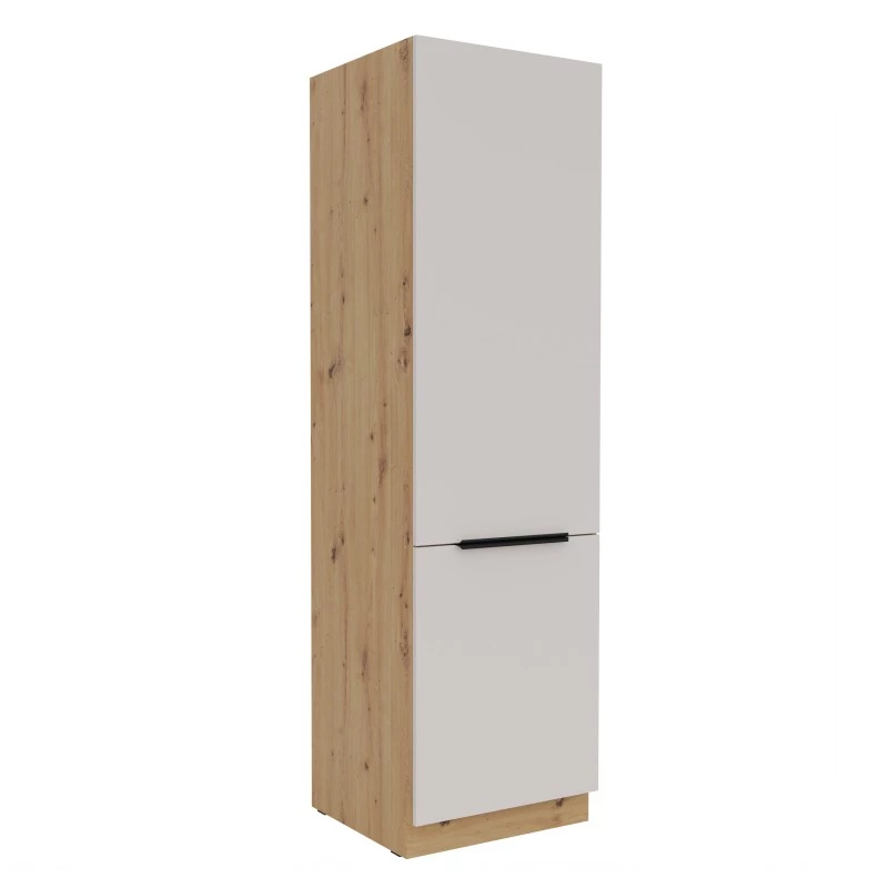 Potravinová skříň NICOLLA - šířka 60 cm, kašmír / dub artisan