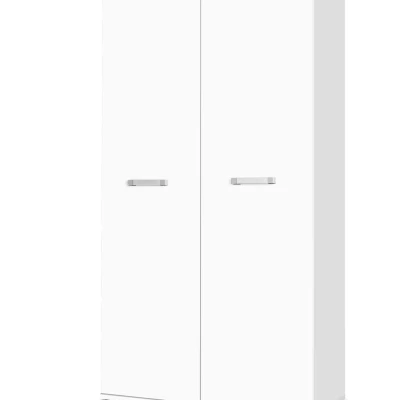 Předsíňová skříň 100 cm se šatní tyčí ANDOVER - bílá