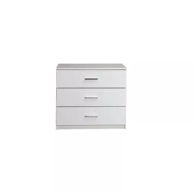 Komoda se zásuvkami CAJICA - alpská bílá / lesklá bílá