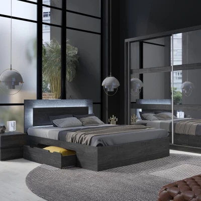 Komoda se šuplíky RIONERO - jasan portland tmavý