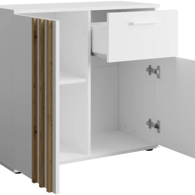 Kombinovaná komoda VANADILO 4 - dub artisan / bílá