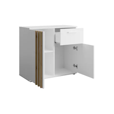 Kombinovaná komoda VANADILO 4 - dub artisan / bílá