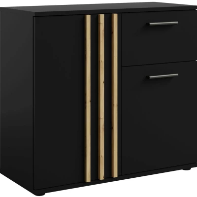 Kombinovaná komoda VANADILO 4 - dub artisan / černá