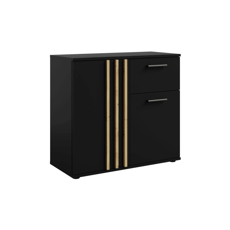 Kombinovaná komoda VANADILO 4 - dub artisan / černá