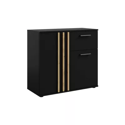 Kombinovaná komoda VANADILO 4 - dub artisan / černá