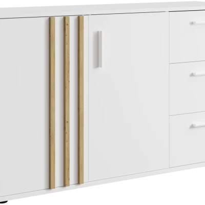 Kombinovaná komoda VANADILO 3 - dub artisan / bílá