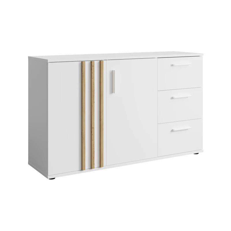 Kombinovaná komoda VANADILO 3 - dub artisan / bílá