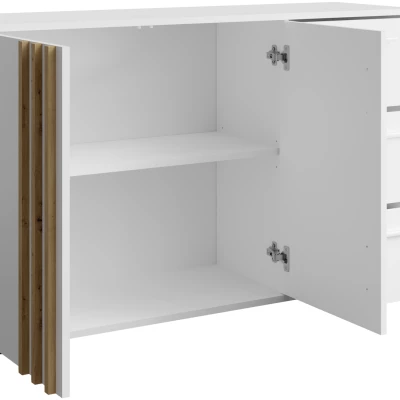 Kombinovaná komoda VANADILO 3 - dub artisan / bílá