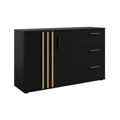 Kombinovaná komoda VANADILO 3 - dub artisan / černá