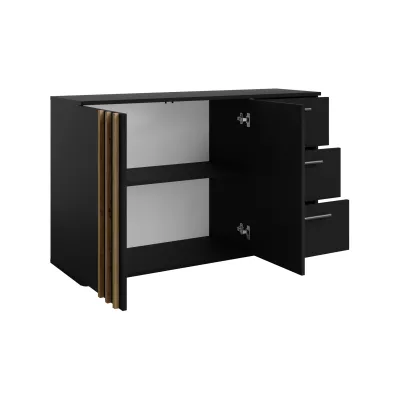 Kombinovaná komoda VANADILO 3 - dub artisan / černá