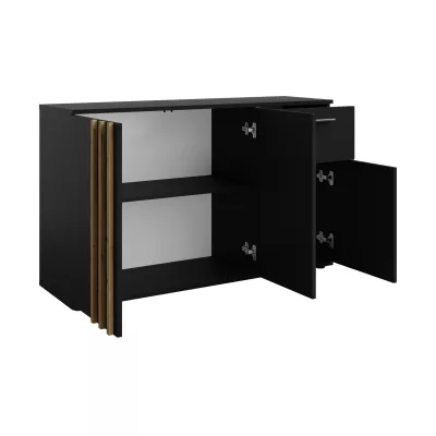 Kombinovaná komoda VANADILO 2 - dub artisan / černá