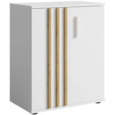 Komoda s dvířky VANADILO 1 - dub artisan / bílá