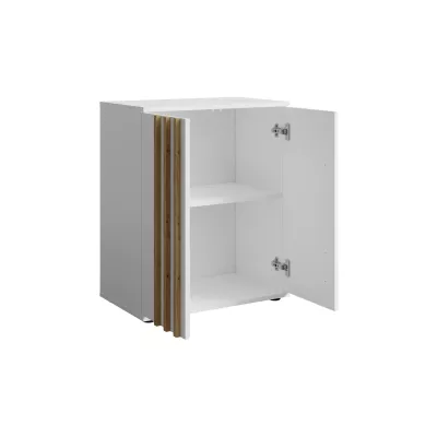 Komoda s dvířky VANADILO 1 - dub artisan / bílá