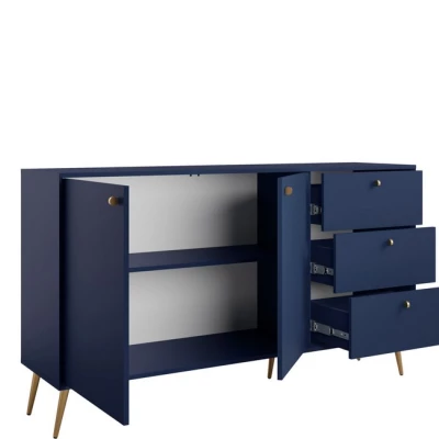 Kombinovaná komoda PITALITO - tmavá modrá