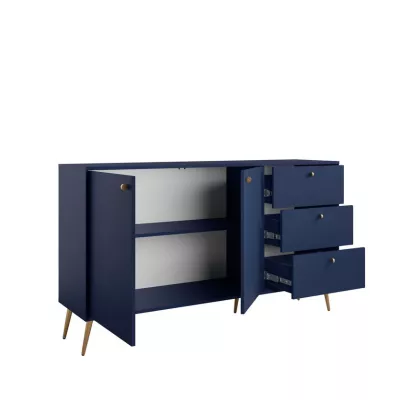 Kombinovaná komoda PITALITO - tmavá modrá