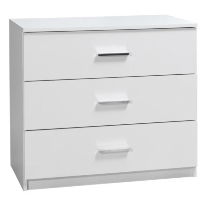 Komoda se zásuvkami PAMPLONA - alpská bílá / lesklá bílá