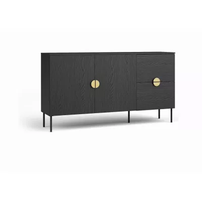Kombinovaná komoda MOSQURA - černá grafitová