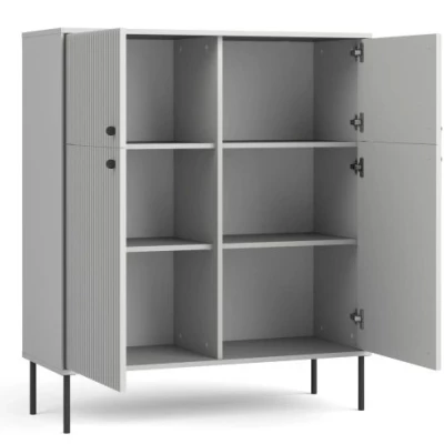 Komoda s dvířky MALAMBO 2 - šedá